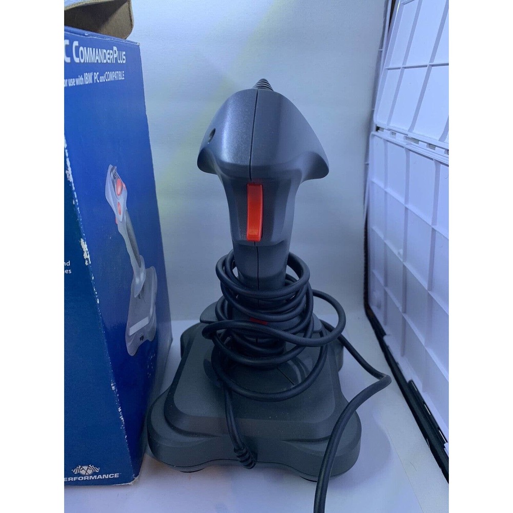 PC Commander Plus Flight Simulator Video Game Joystick Controller W Box - Picture 7 of 7